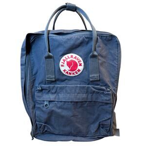 Fjallraven Kanken Pack Swedish Schoolbag DWR Treated Adjustable Straps Navy 16L